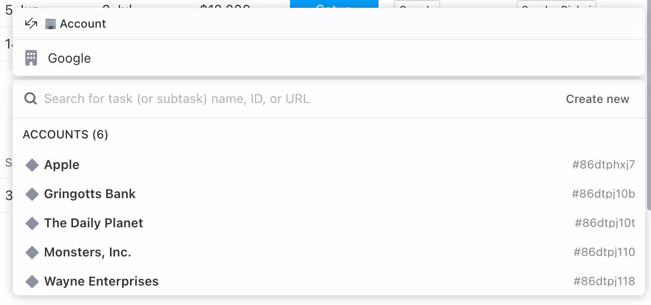 Accounts in ClickUp Accounts in ClickUp